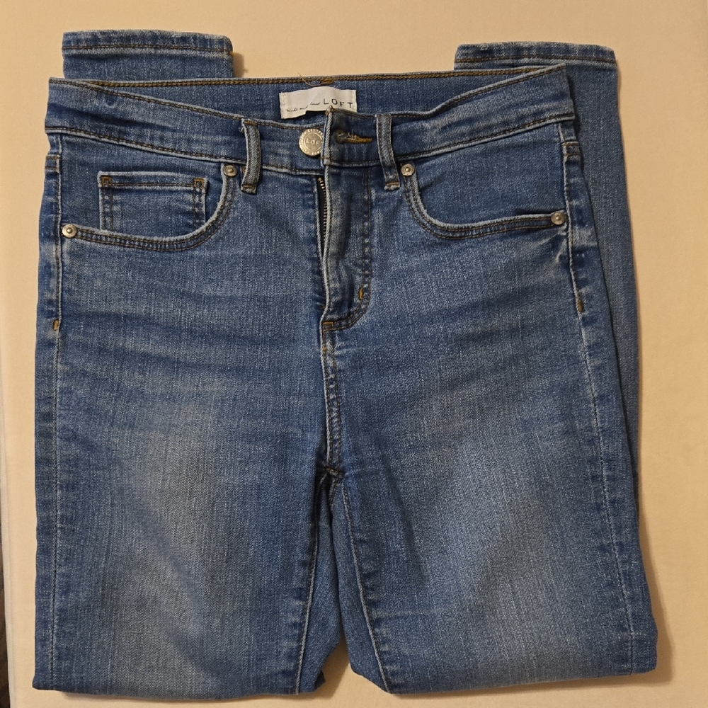 LOFT high rise skinny jeans
